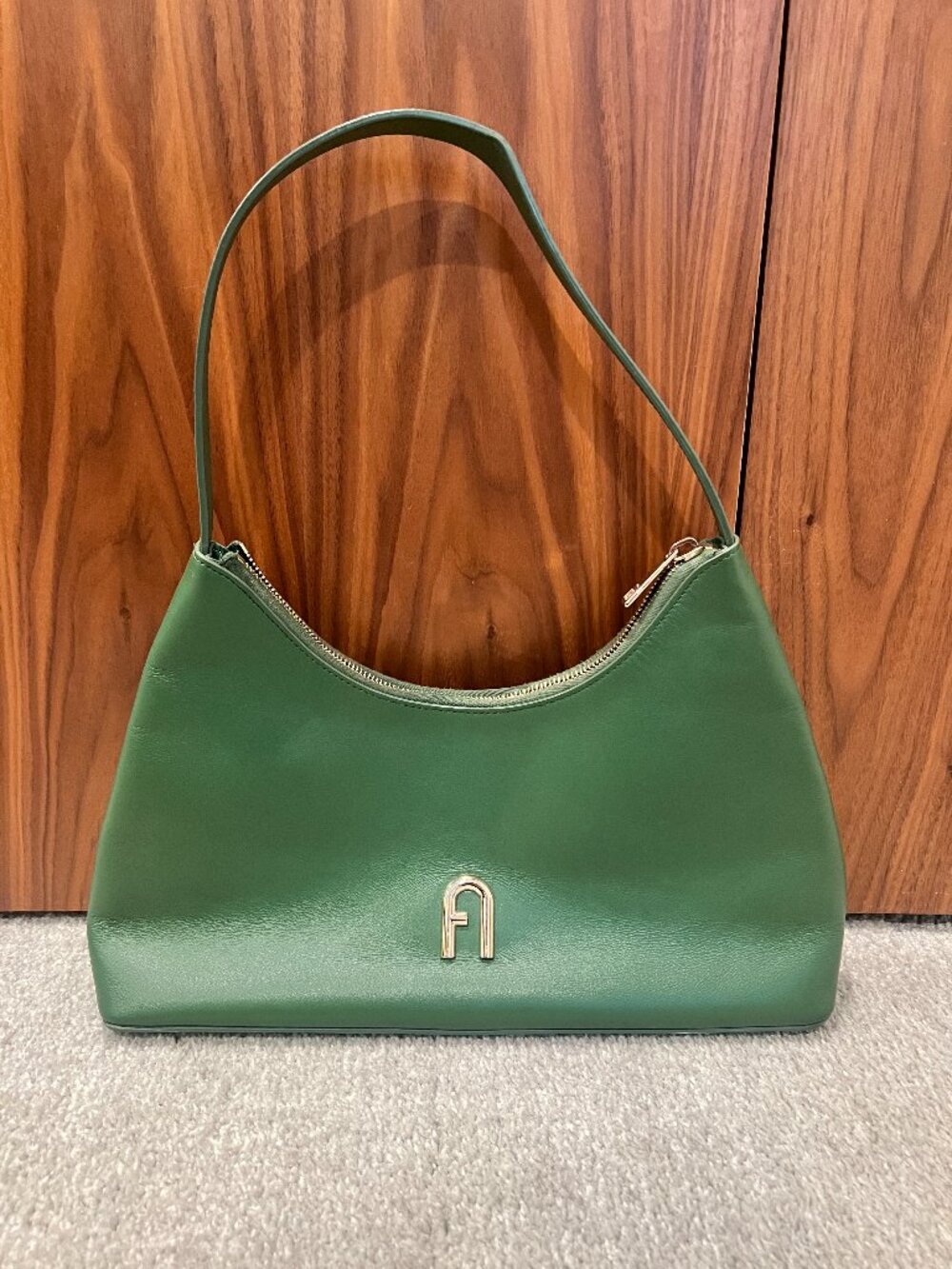 Furla Diamante Mini Shoulder Bag Green